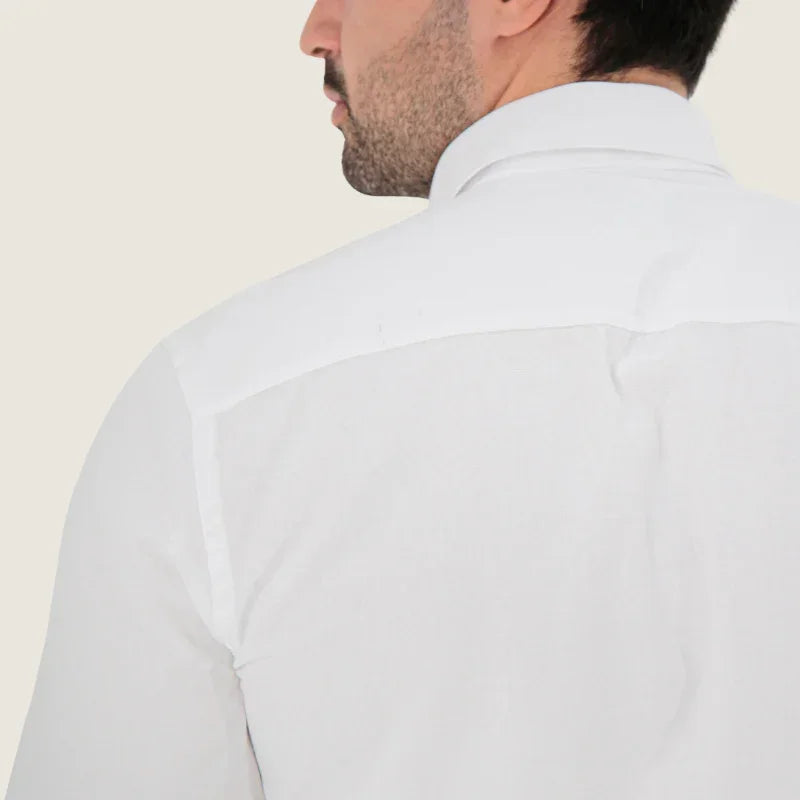 Camisa Slim Fit Manga Curta Ponto Zero
