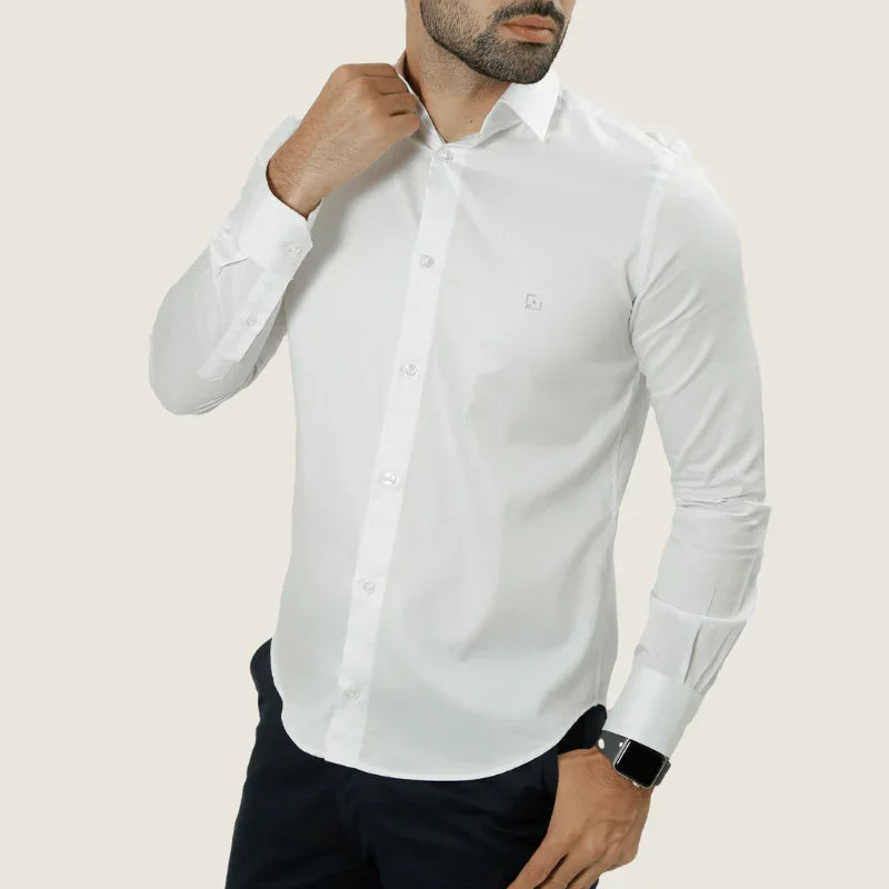 Camisa Slim Fit Manga Longa Ponto Zero